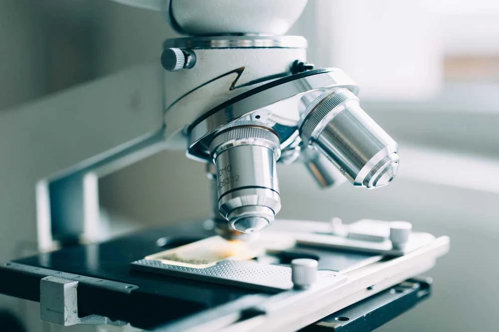 Billede af et mikroskop