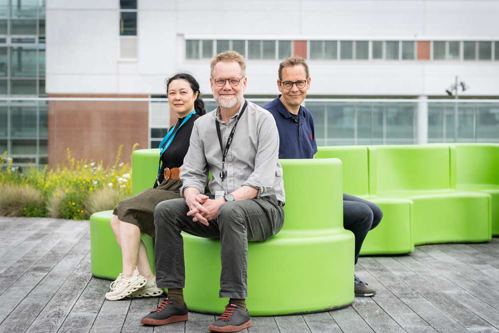 Billede af de tre forskere, der modtager 50 millioner kroner fra Novo Nordisk Fonden 
