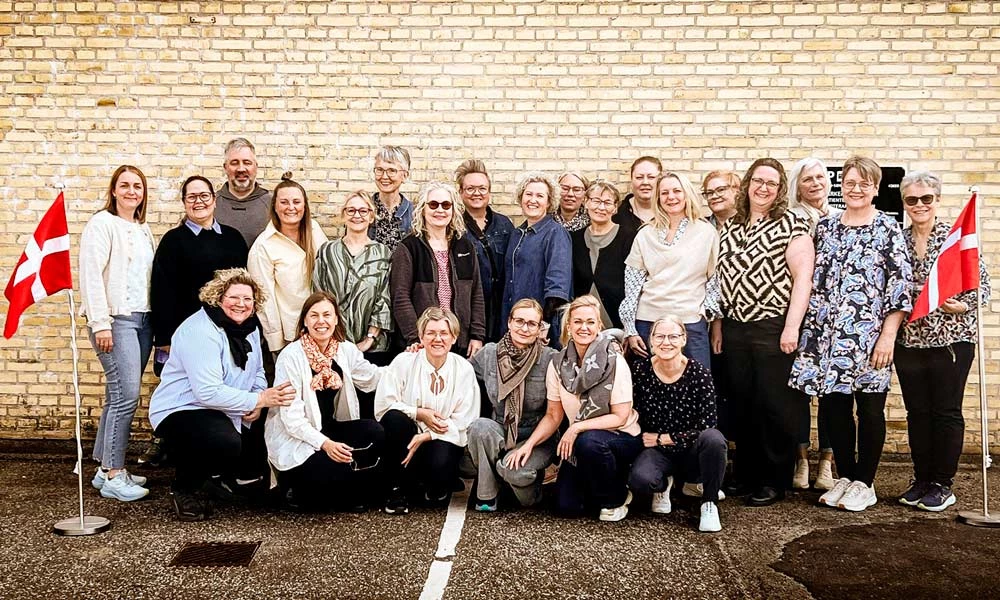 Billede af det første hold fodterapeuter med efteruddannelse i diabetes