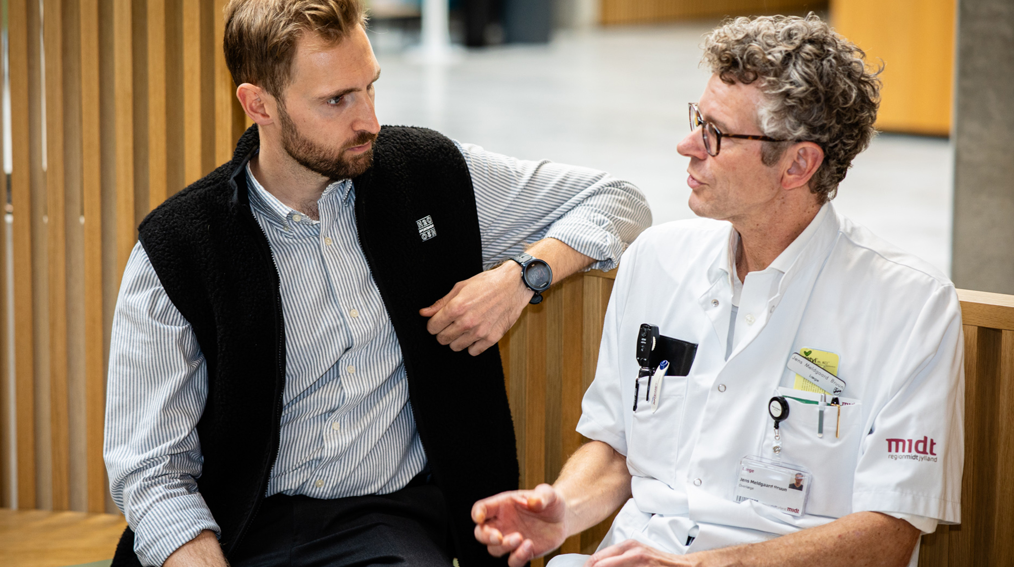 Rasmus Møller Jørgensen i samtale med Jens Meldgaard Bruun