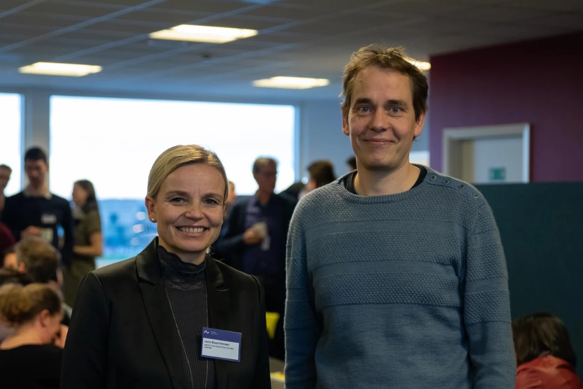 Picture of Lene and Niels from networking