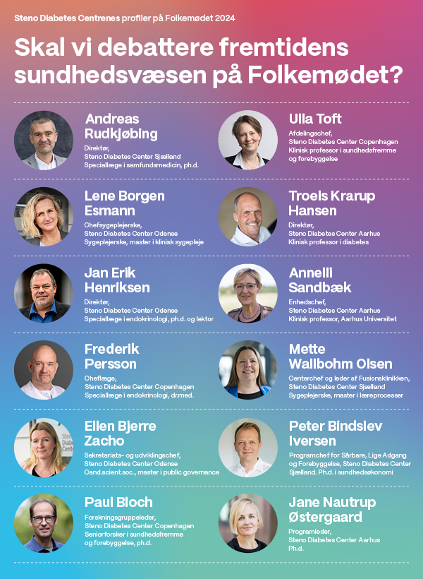 M&oslash;d alle profilerne fra Steno Diabetes Centrene til folkem&oslash;det 
