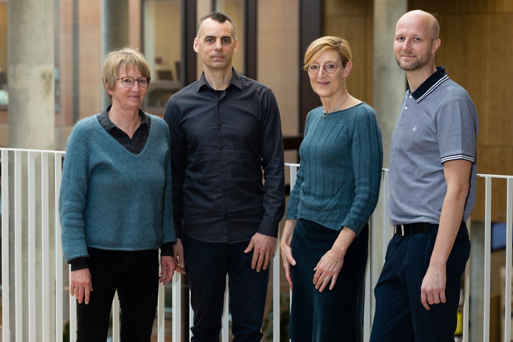 Portræt af de fire forskere fra Steno Diabetes Center Aarhus, der har medvirket til undersøgelsen