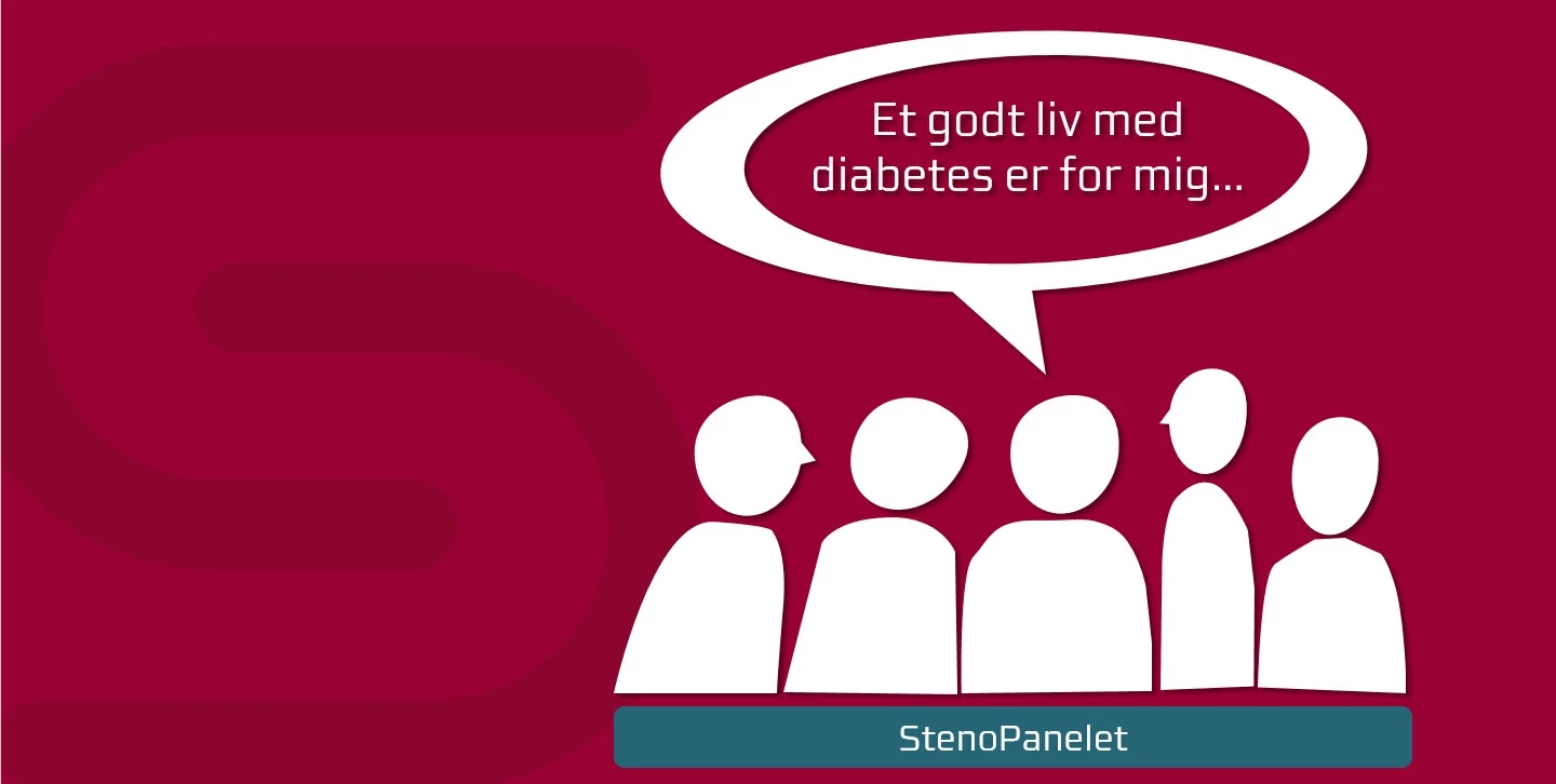Ikon med teksten "Et godt liv med diabetes for mig"